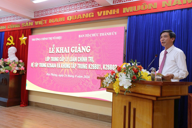 Trường Chính trị Tô Hiệu khai giảng lớp Trung cấp lý luận chính trị hệ tập trung K26A04 và hệ không tập trung K26B01, K26B02